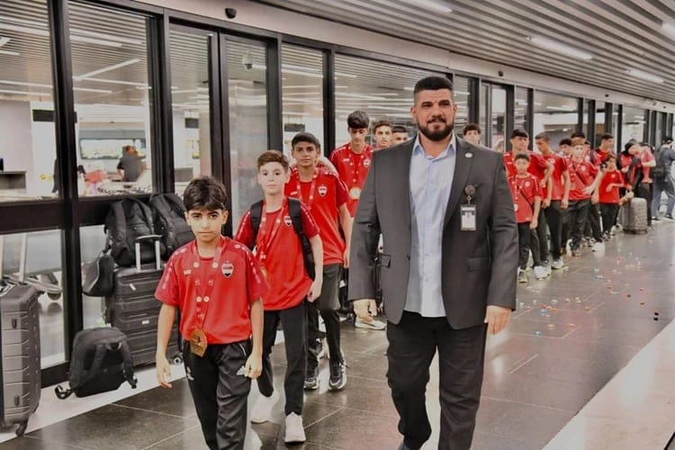أبطال العرب بالمواي تاي يعودون إلى بغداد