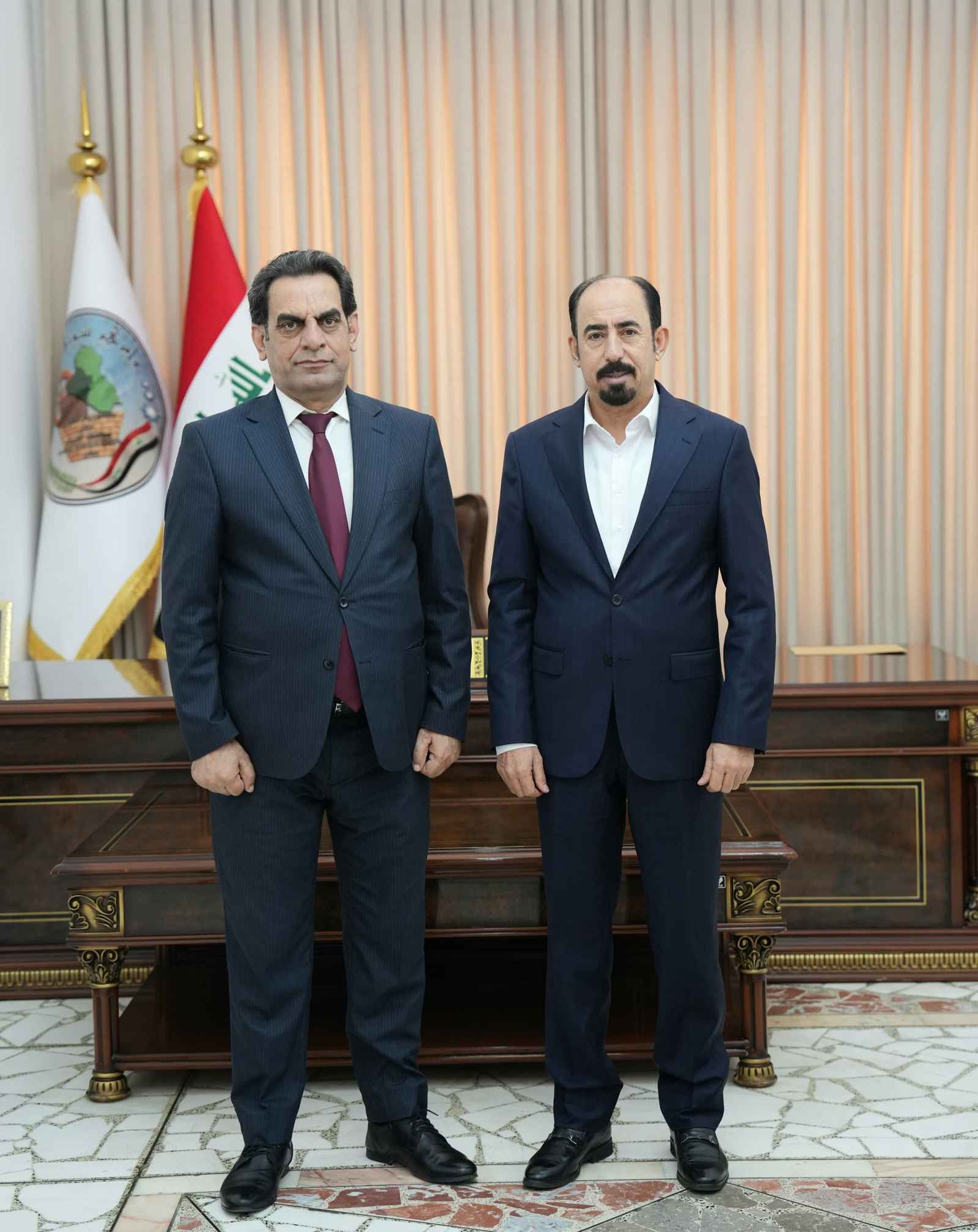 رئيس مجلس محافظة الانبار يستقبل مدير وكالة الصحافة العراقية في محافظة الانبار.