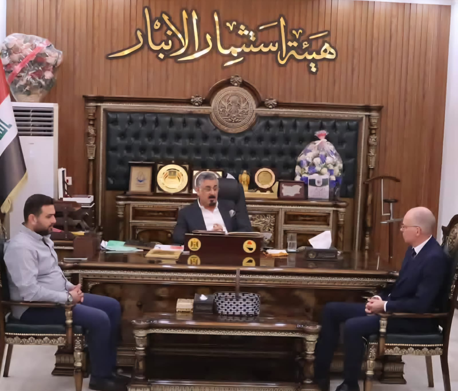 رئيس هيئة استثمار الأنبار يستقبل ممثلي الاتحاد الأوروبي لبحث آفاق التعاون الاستثماري والتنمية المستدامة