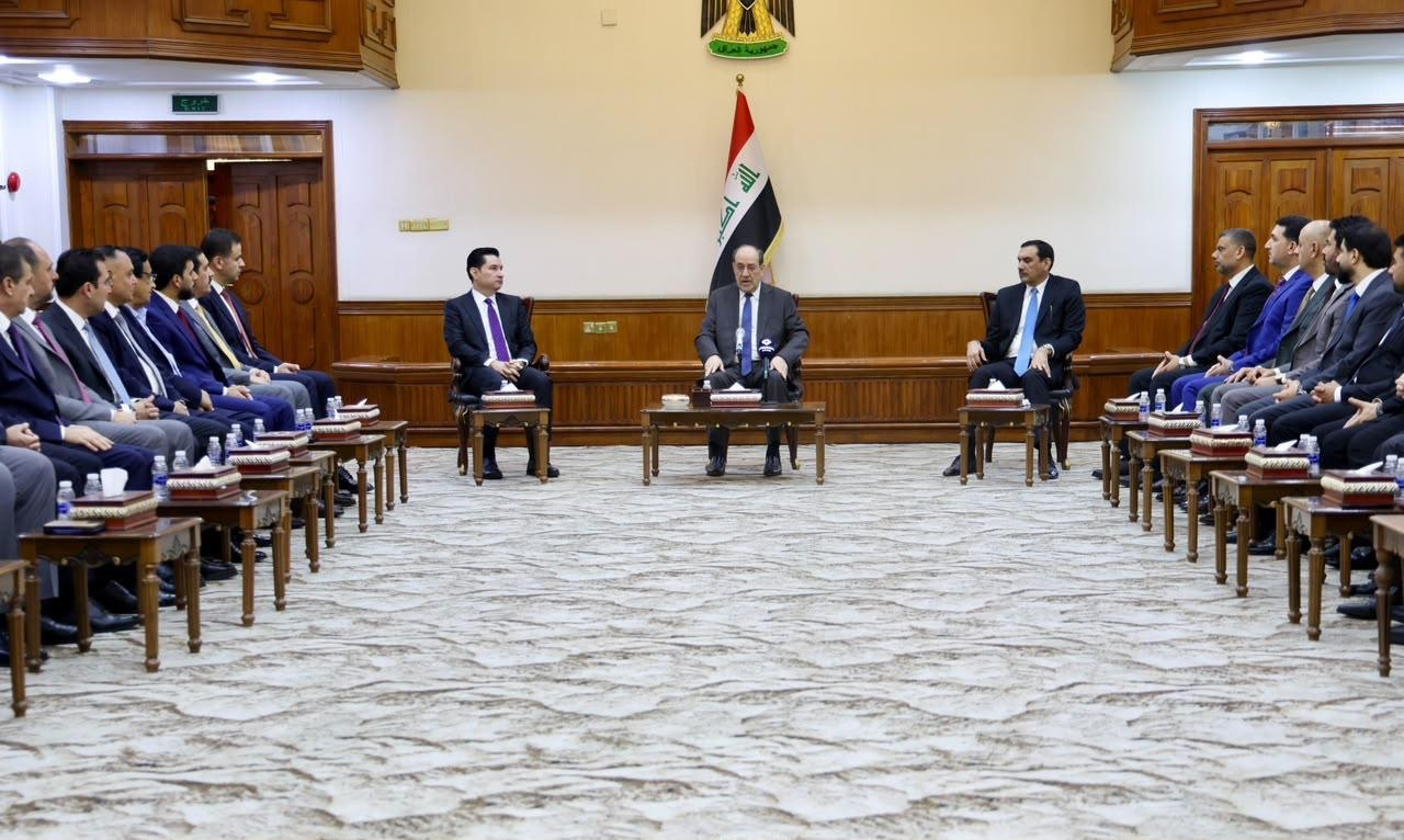المالكي يؤكد اهمية تغليب المصلحة الوطنية وتعزيز الحوار والتفاهم بين القوى السياسية