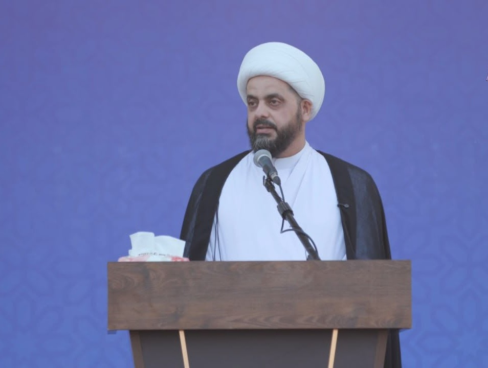 الشيخ الخزعلي يدعو الى ضرورة فك ارتباط العناوين السياسية عن الحشد الشعبي