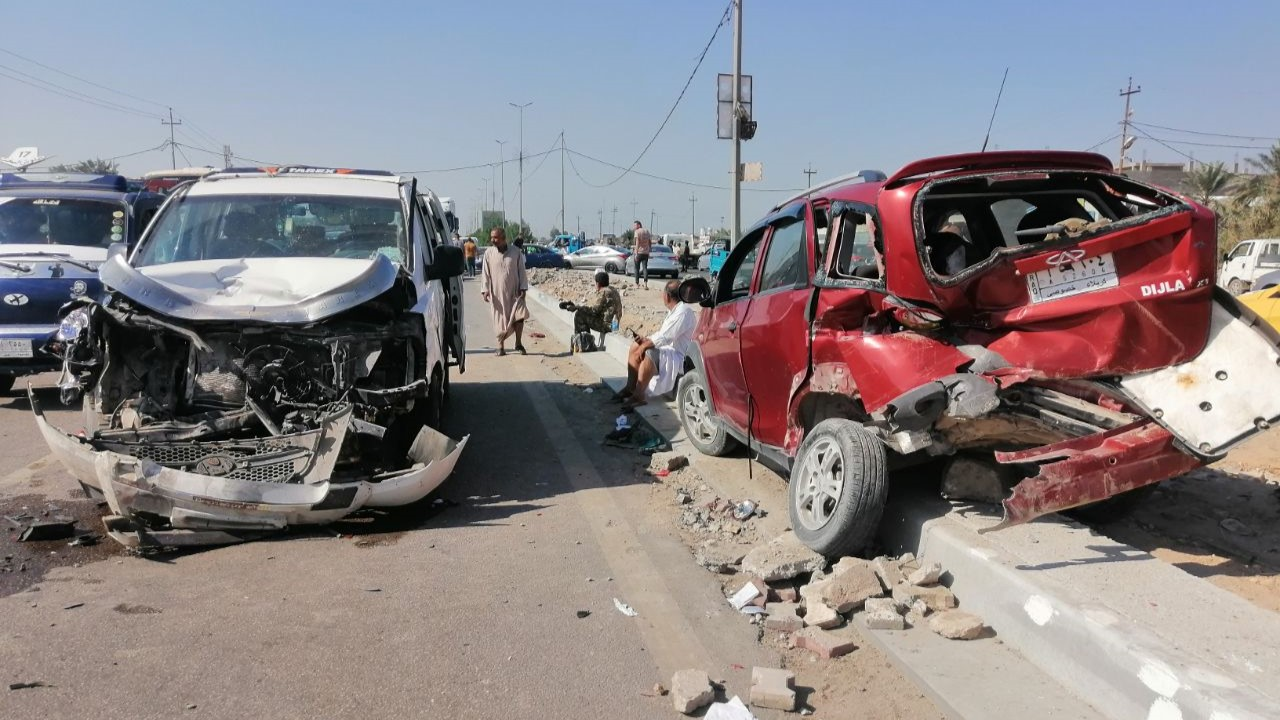 وفاة رجل مرور واصابة اثنين في حادث سير شمال الحلة