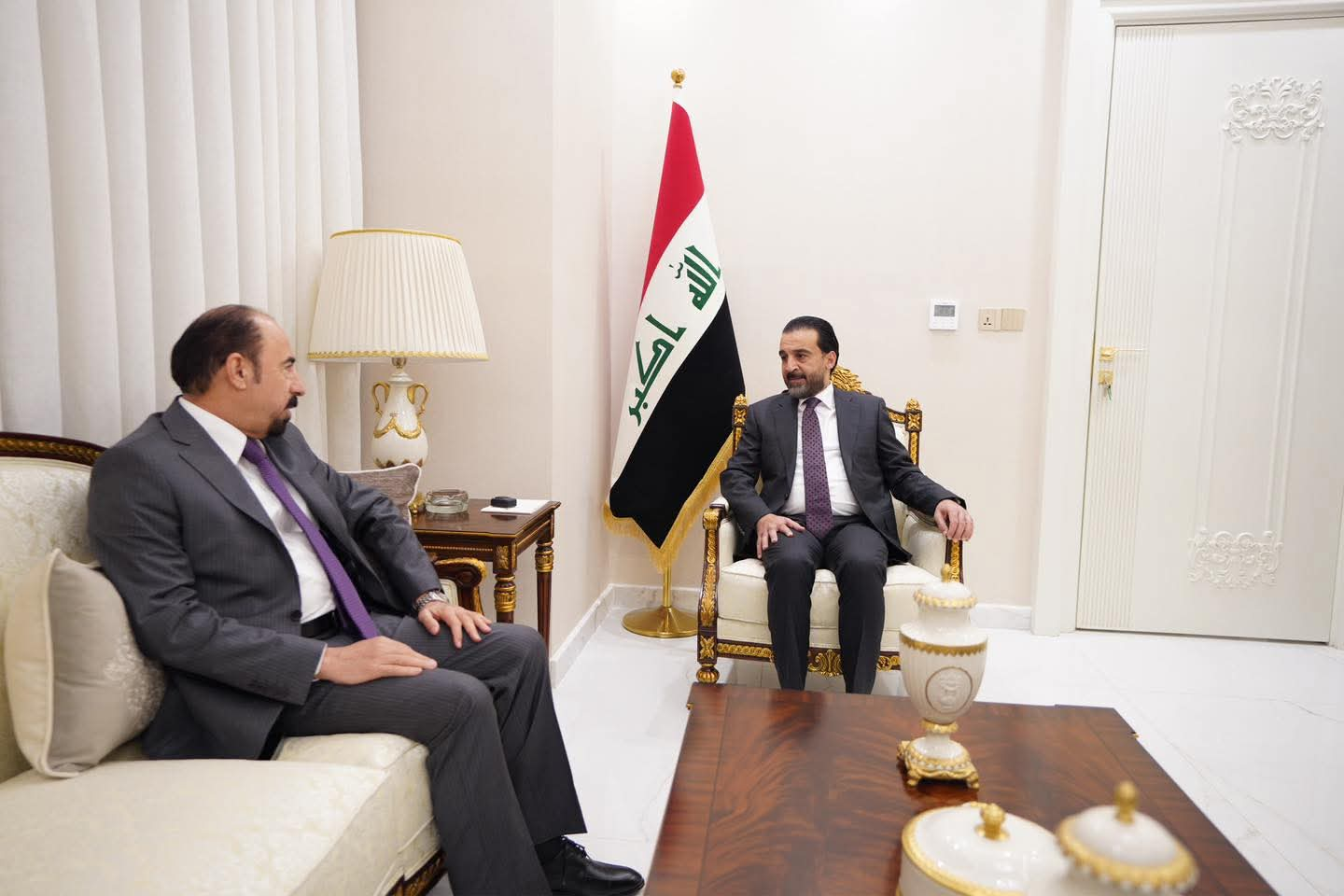 محمد الحلبوسي يبحث مع رئيس مجلس محافظة الأنبار أوضاع المحافظة