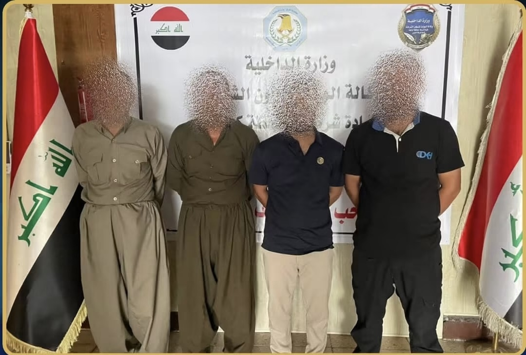 القبض على اربعة متهمين باستهداف منزل باستخدام قاذفة آر بي جي في كركوك