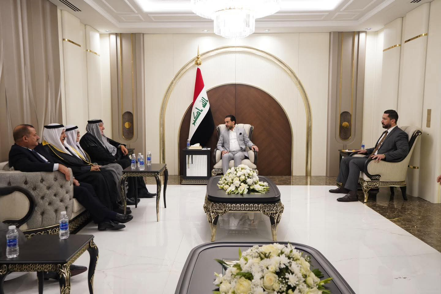محمد الحلبوسي يبحث مع عدد من شيوخ ووجهاء جنوب بغداد ملف الأراضي